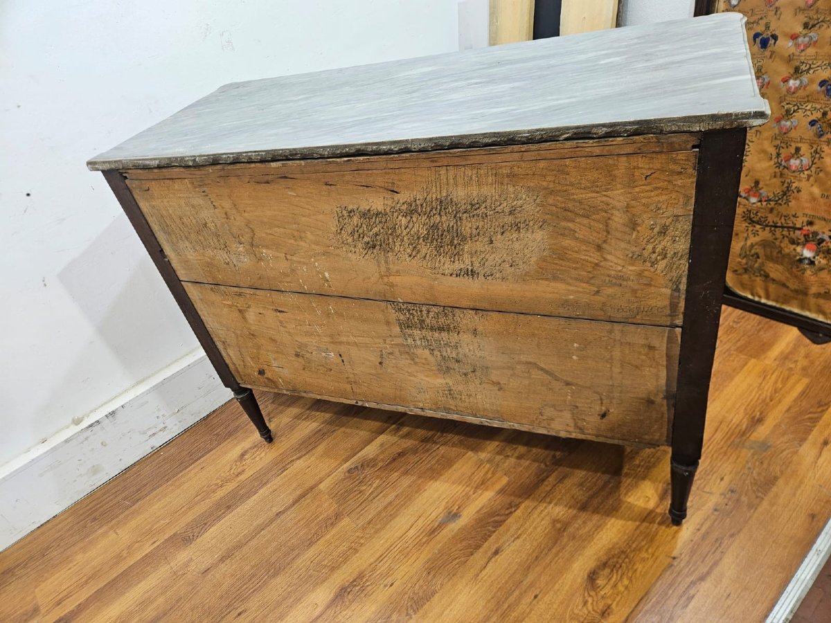 Cassettone Luigi XVI in noce – Piemonte, fine XVIII secolo-photo-8