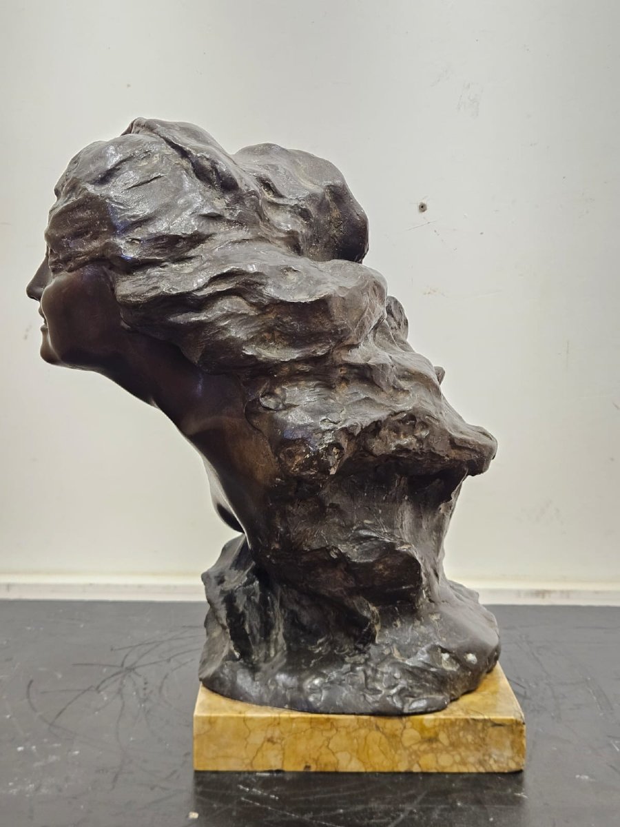 Bronzo firmato G. Parente su base in marmo – fine XIX-photo-8