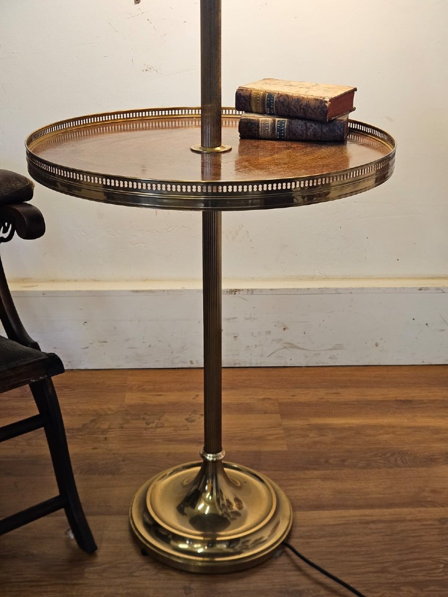 Tavolino da lettura con lampada integrata, XX secolo-photo-4