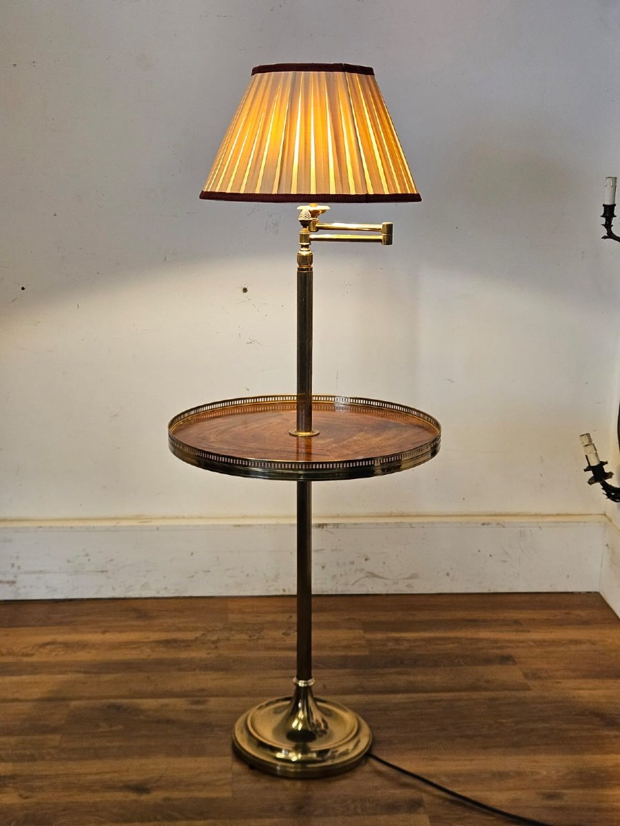 Tavolino da lettura con lampada integrata, XX secolo-photo-3