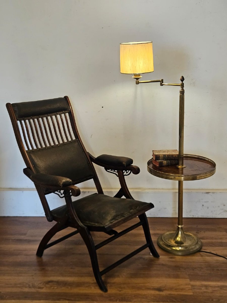 Tavolino da lettura con lampada integrata, XX secolo-photo-2