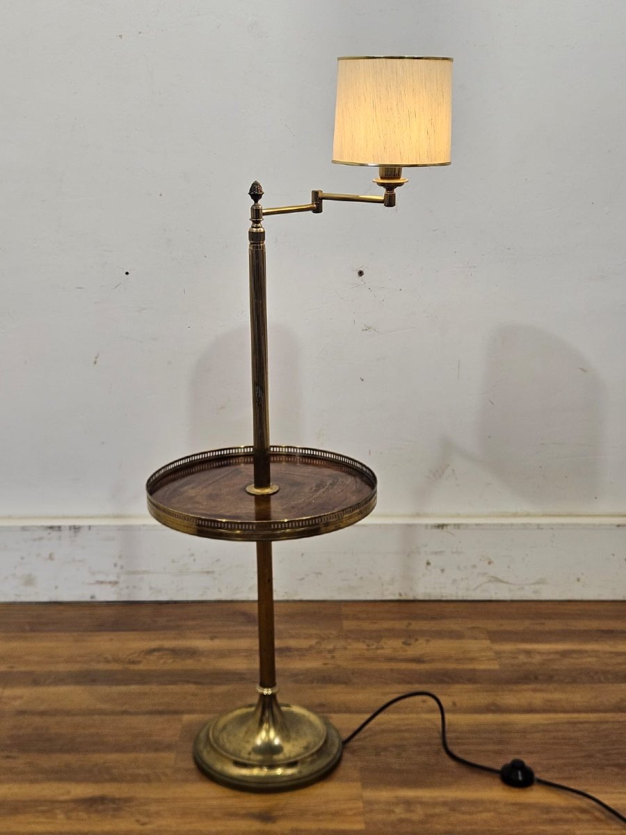 Tavolino da lettura con lampada integrata, XX secolo-photo-3