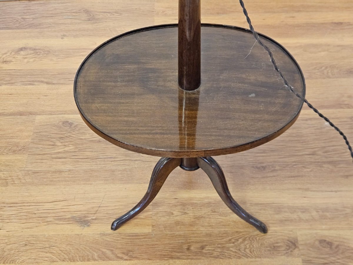 Lampada tavolino in legno, XX secolo-photo-4