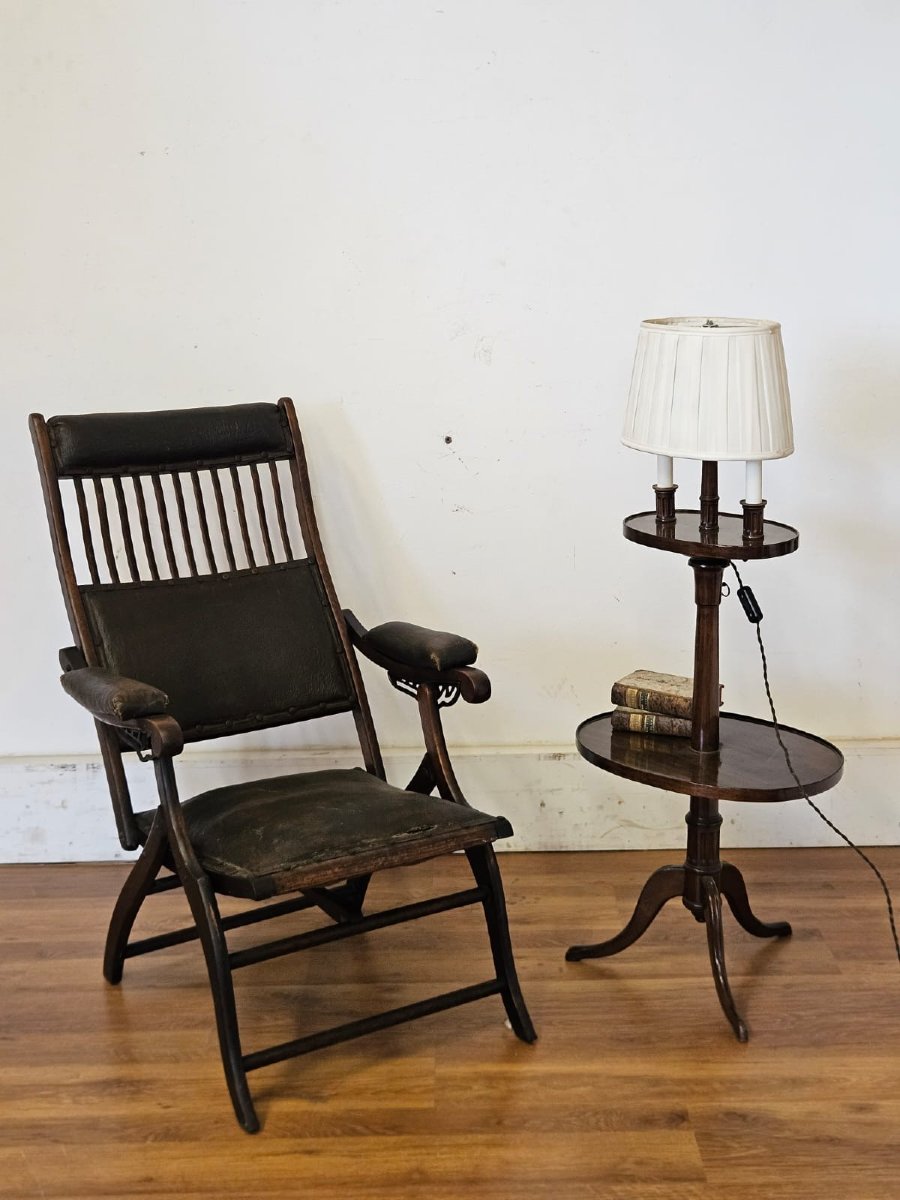 Lampada tavolino in legno, XX secolo-photo-7