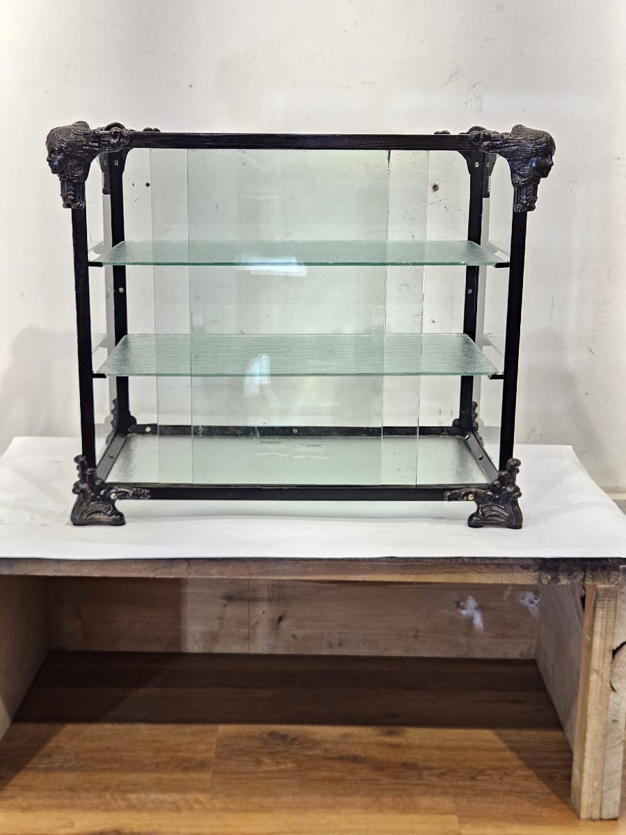 Teca espositiva in ferro, bronzo e vetro – Inizi XX secolo-photo-6