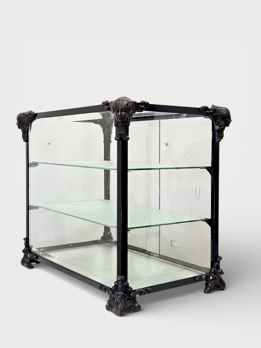 Teca espositiva in ferro, bronzo e vetro – Inizi XX secolo