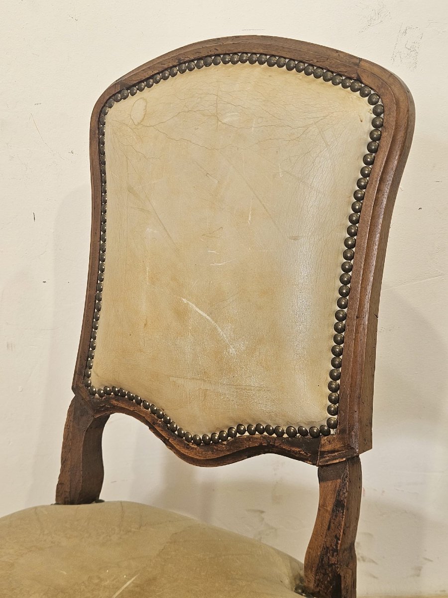 Serie di 6 sedie “rocchetto” piemontesi – XVIII secolo-photo-3