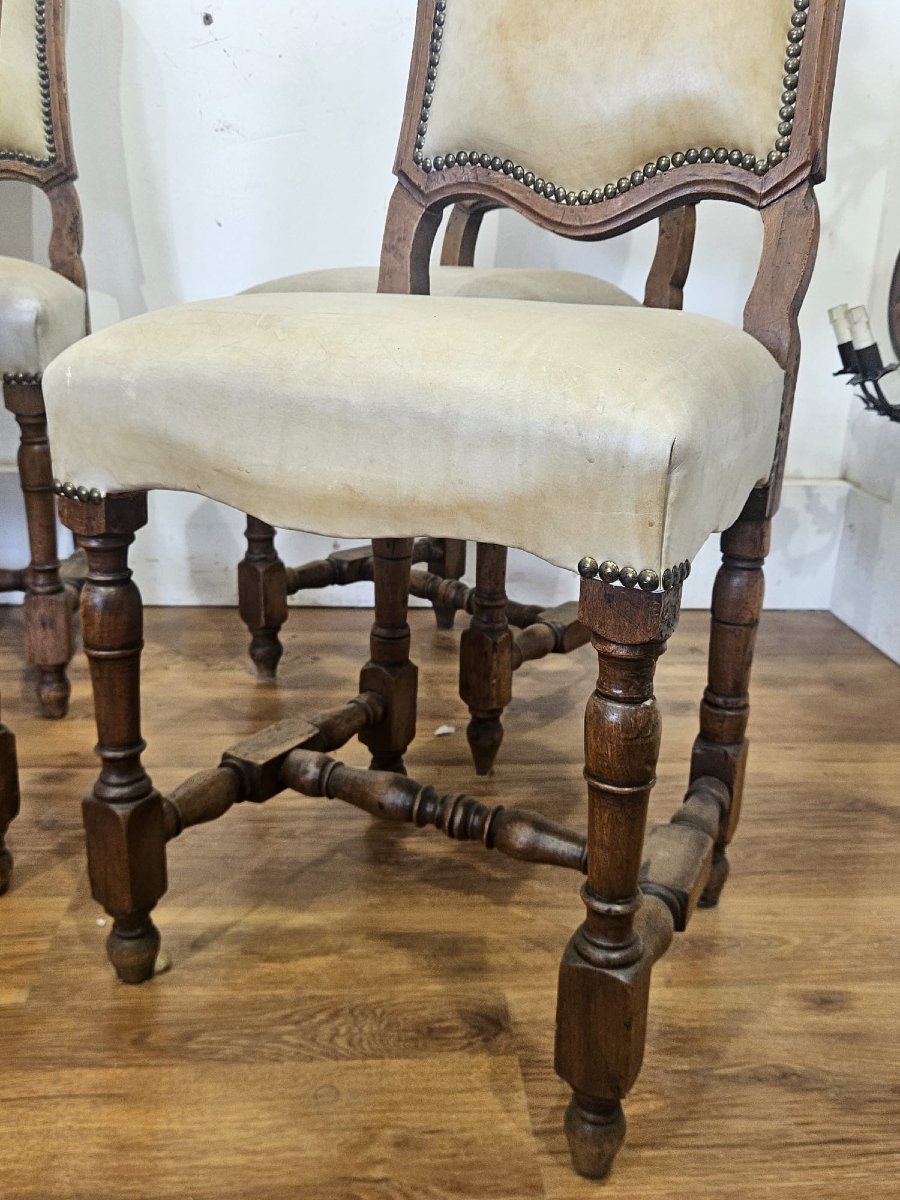 Serie di 6 sedie “rocchetto” piemontesi – XVIII secolo-photo-1