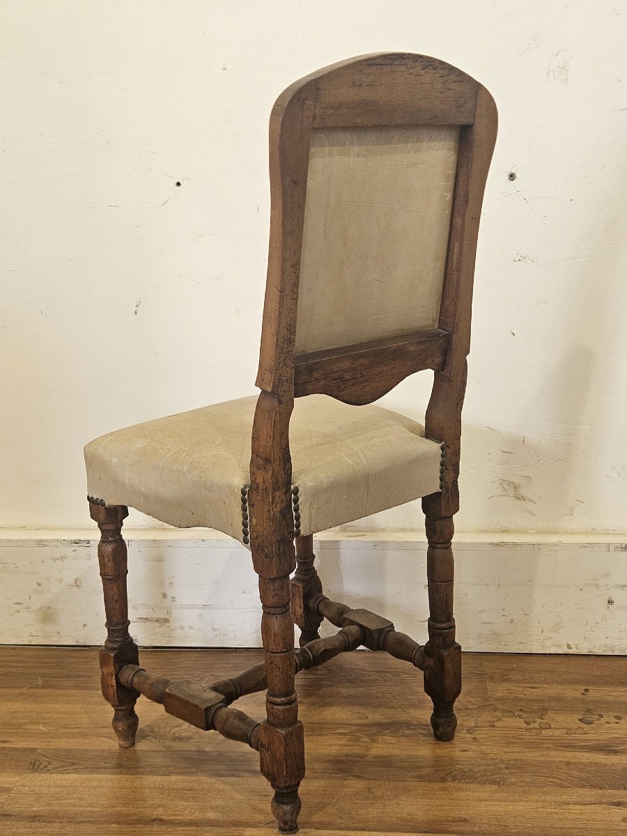 Serie di 6 sedie “rocchetto” piemontesi – XVIII secolo-photo-8