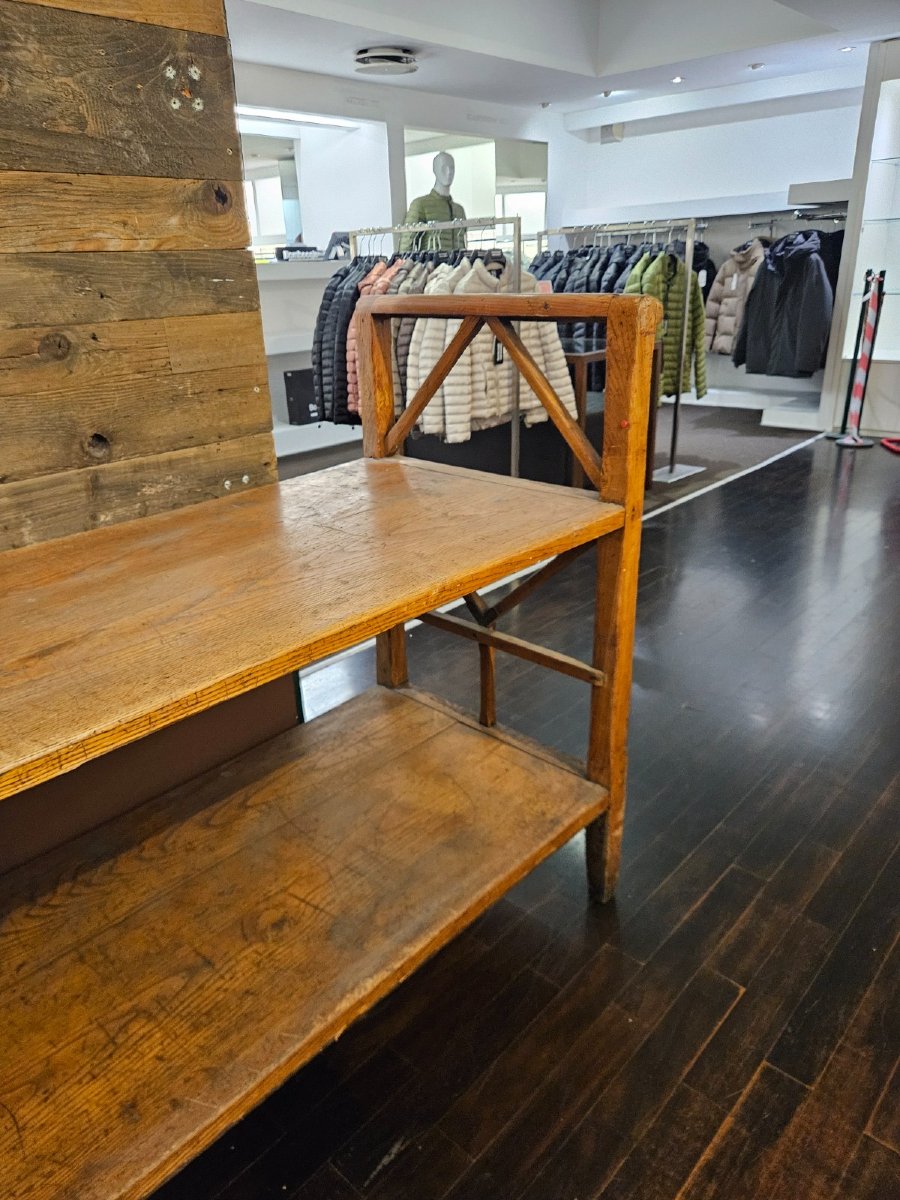 Bancone da negozio primi ‘900 in rovere massello-photo-2