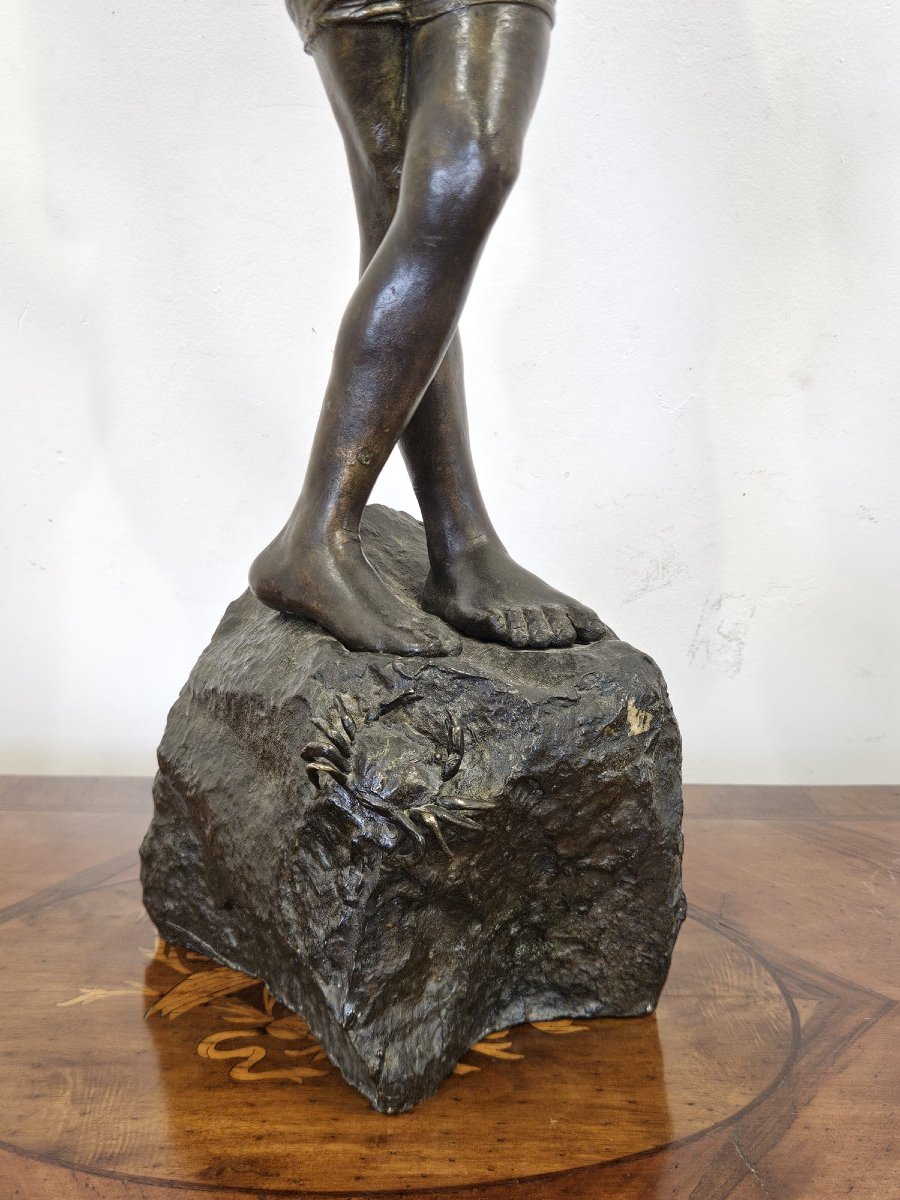 Scultura in bronzo attribuibile a Giuseppe Renda (1859-1939)-photo-3