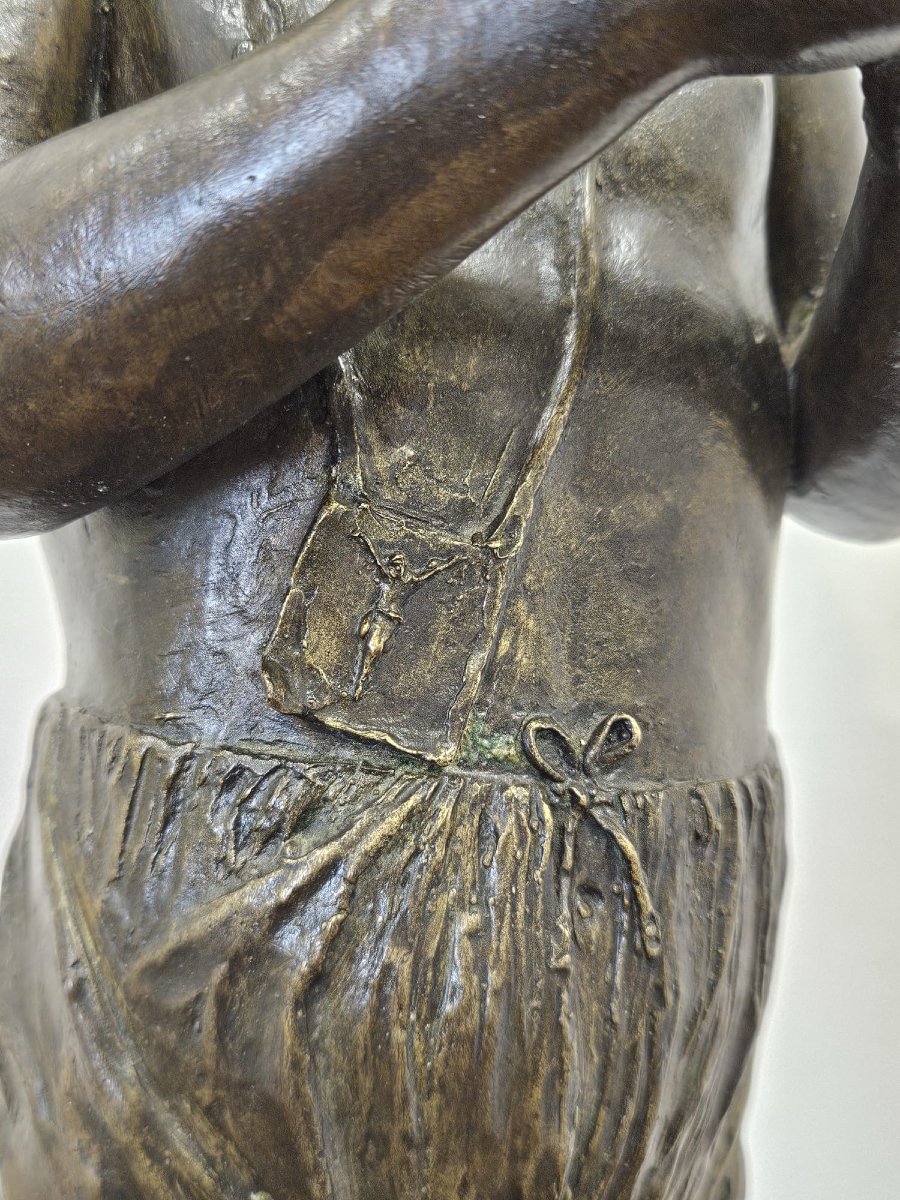 Scultura in bronzo attribuibile a Giuseppe Renda (1859-1939)-photo-7