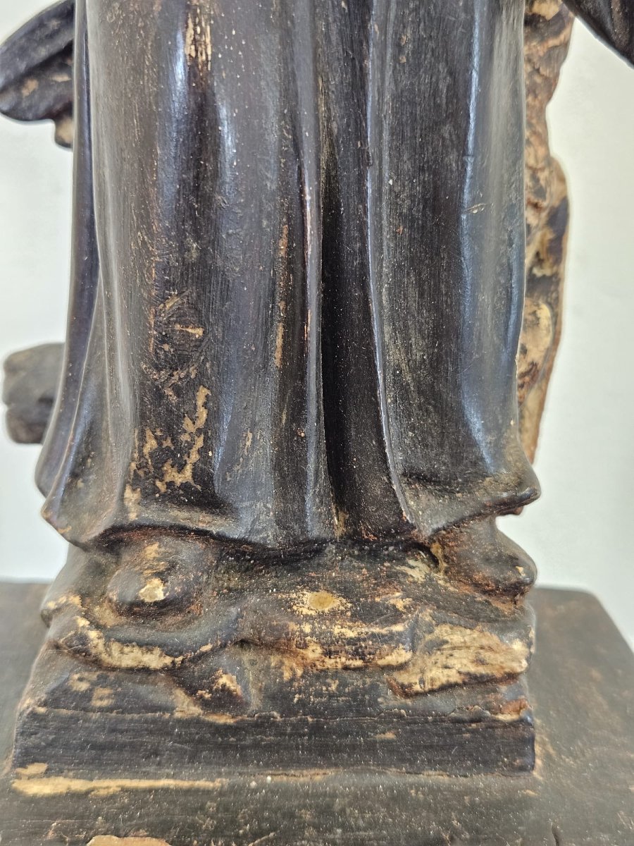 Scultura lignea raffigurante Dante Alighieri – XIX secolo-photo-4