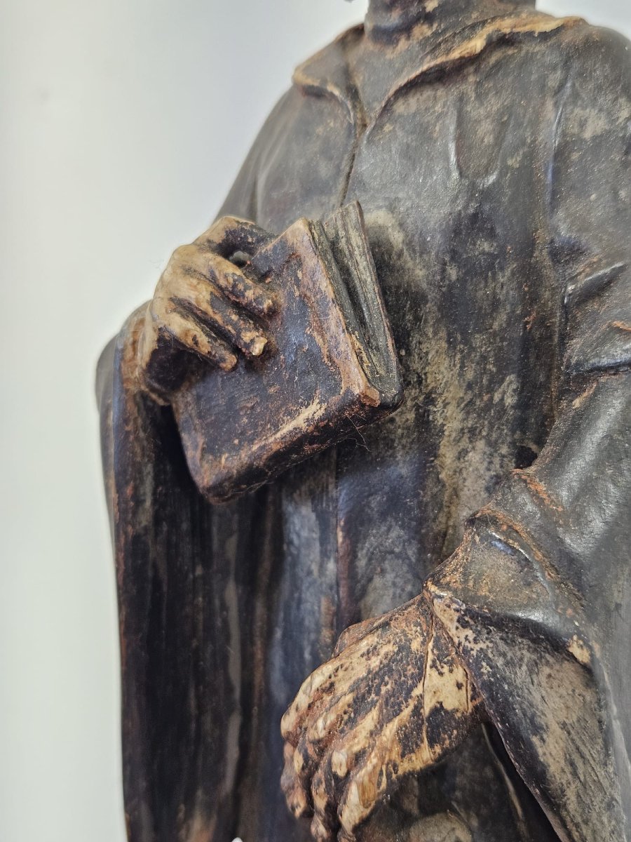 Scultura lignea raffigurante Dante Alighieri – XIX secolo-photo-7