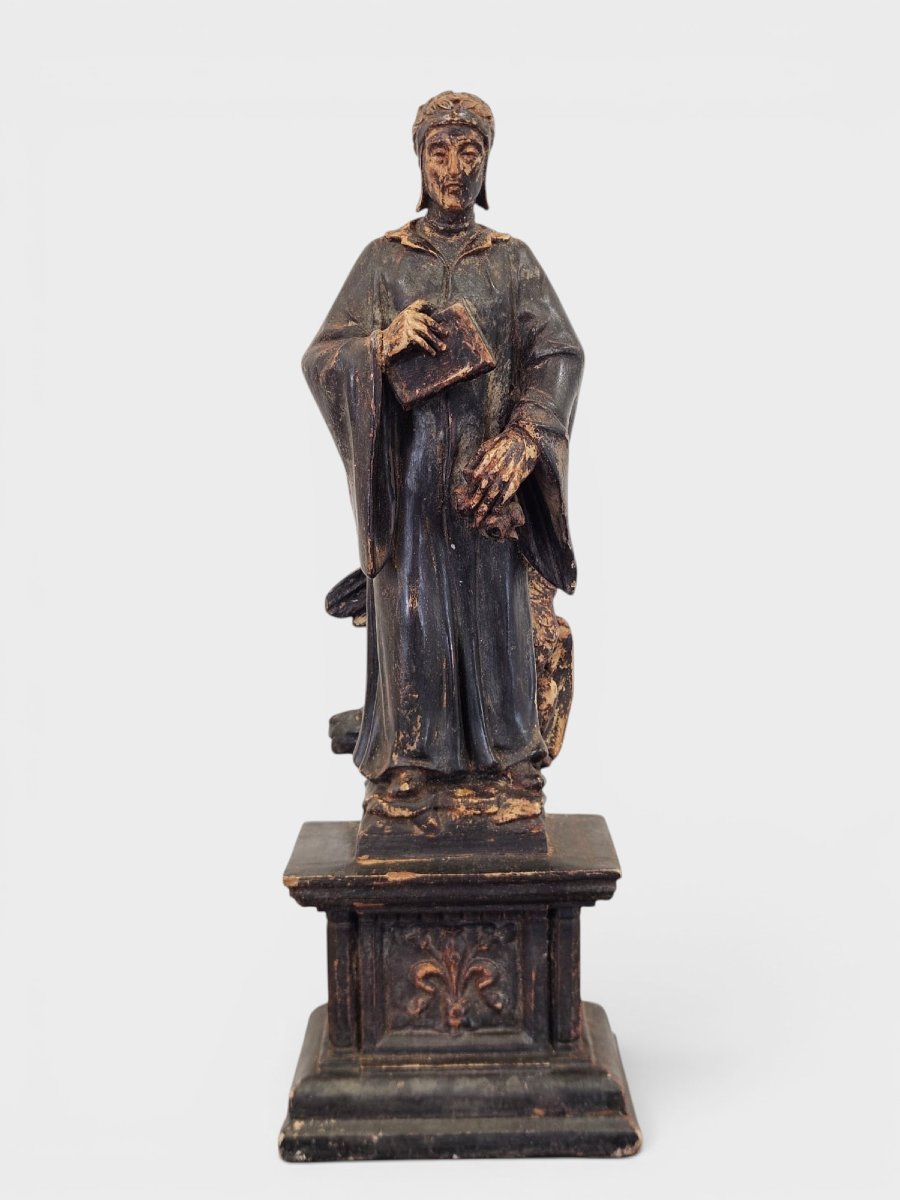 Scultura lignea raffigurante Dante Alighieri – XIX secolo