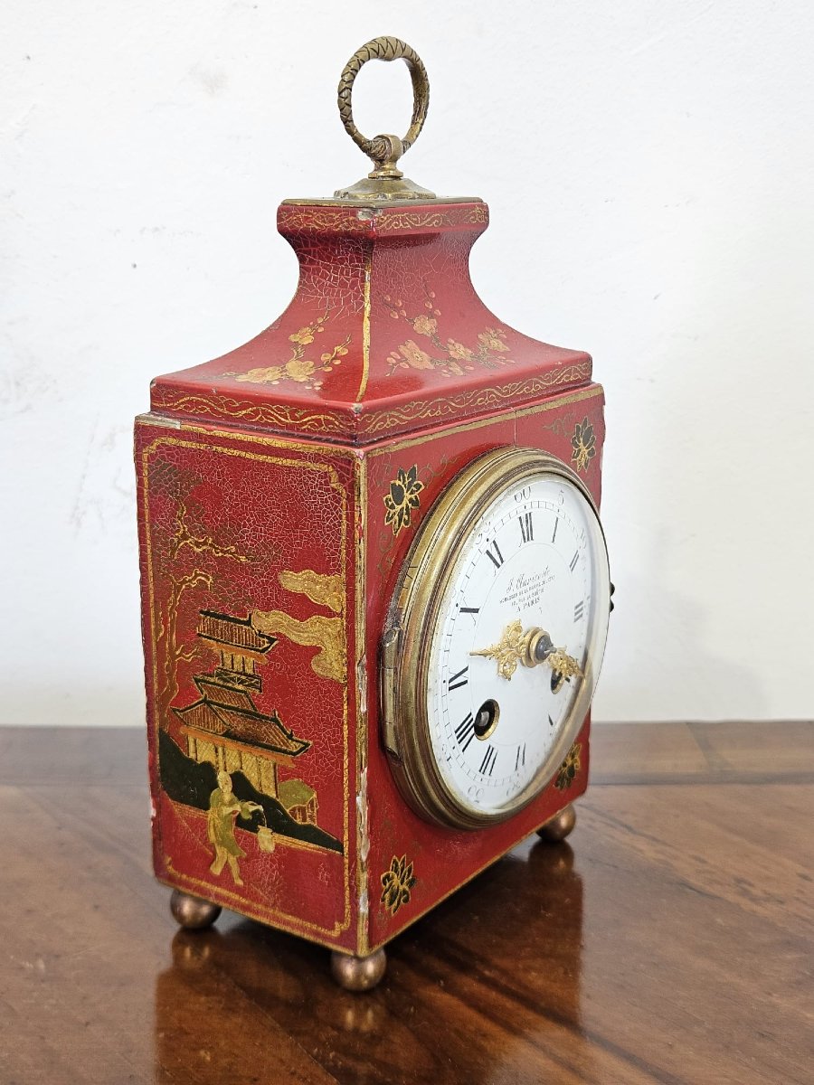 Raro orologio da viaggio francese "F. Auricoste Paris" – metà XIX secolo-photo-4