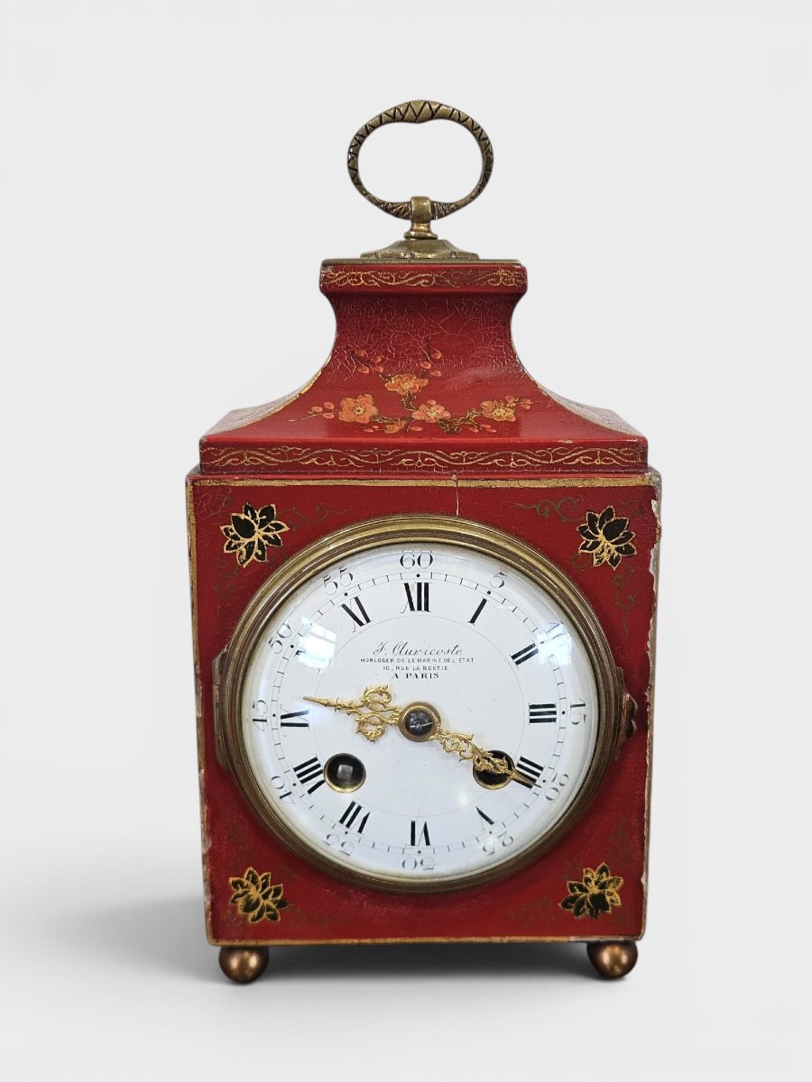 Raro orologio da viaggio francese "F. Auricoste Paris" – metà XIX secolo
