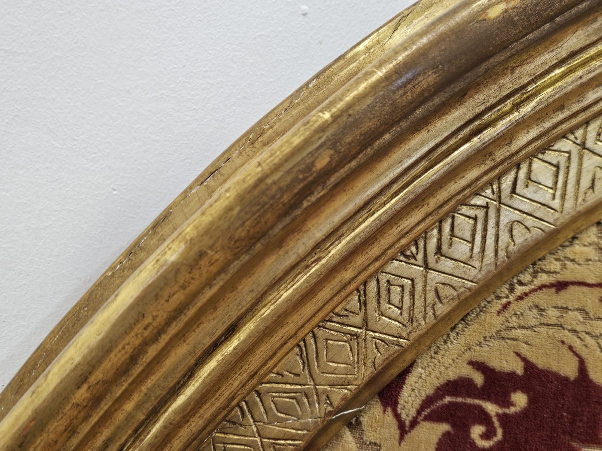 Testiera da letto in legno intagliato e dorato – metà XIX secolo-photo-4
