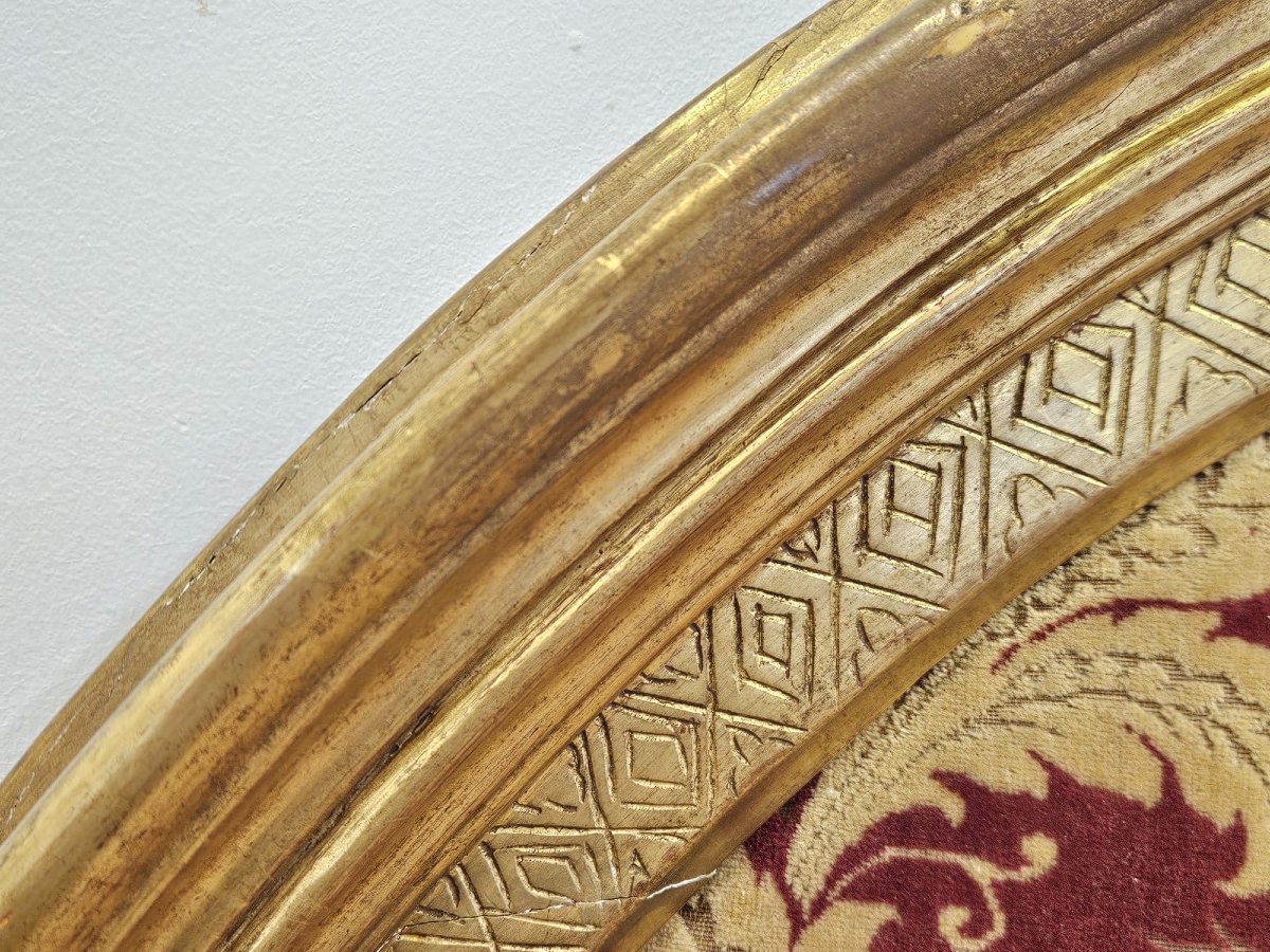 Testiera da letto in legno intagliato e dorato – metà XIX secolo-photo-5