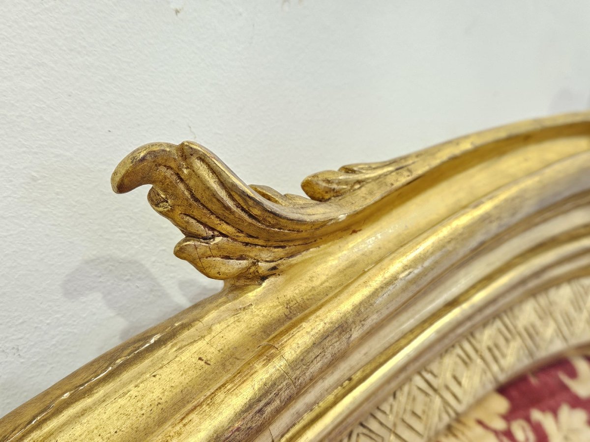 Testiera da letto in legno intagliato e dorato – metà XIX secolo-photo-6