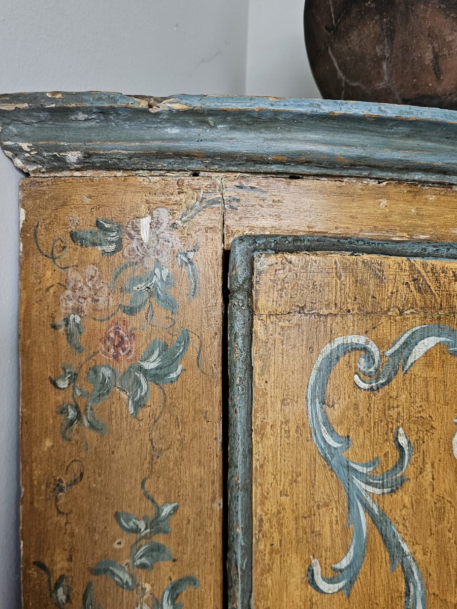 Cantonale genovese Luigi XV laccato e dipinto – metà XVIII secolo-photo-2