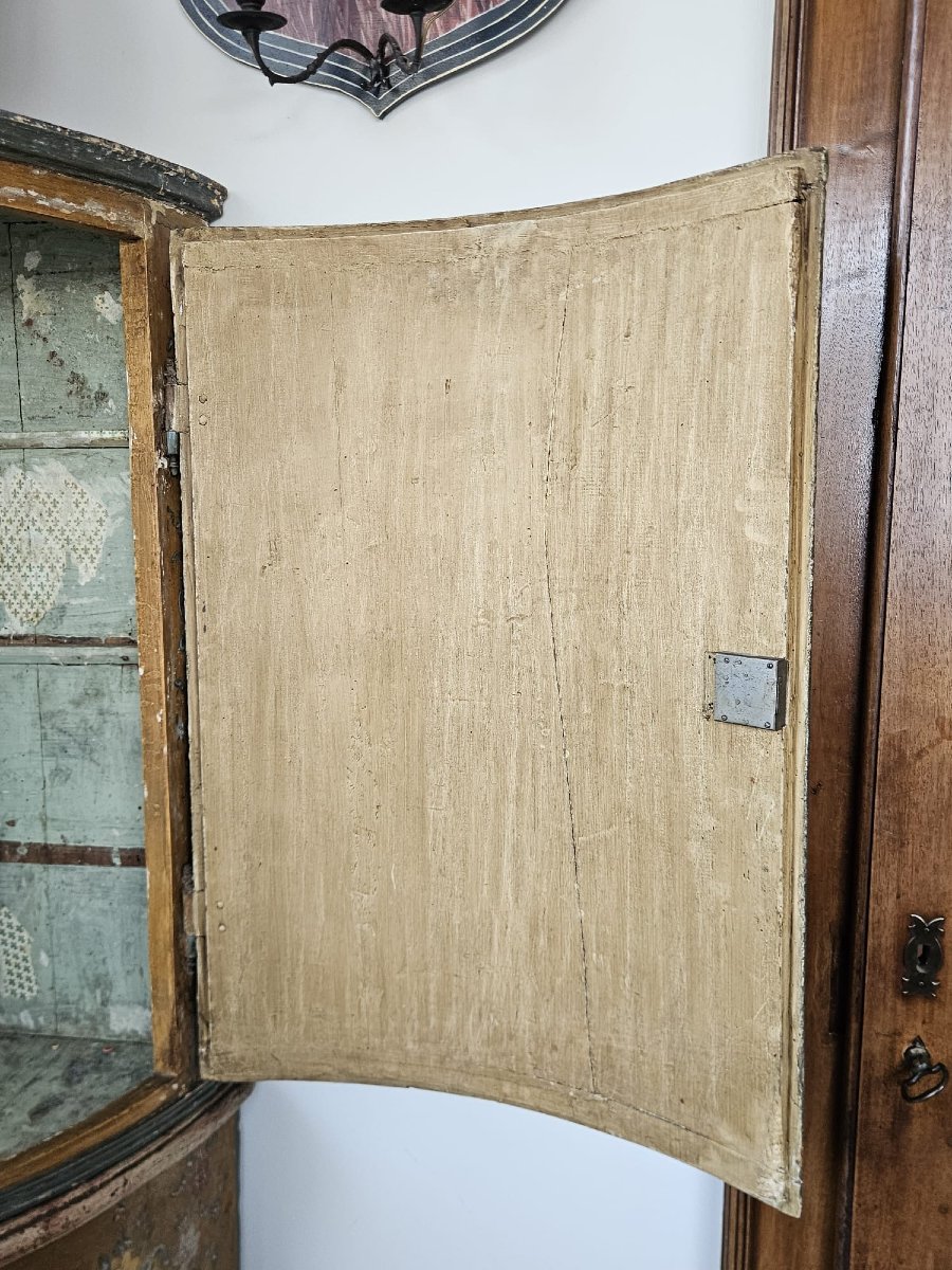 Cantonale genovese Luigi XV laccato e dipinto – metà XVIII secolo-photo-5