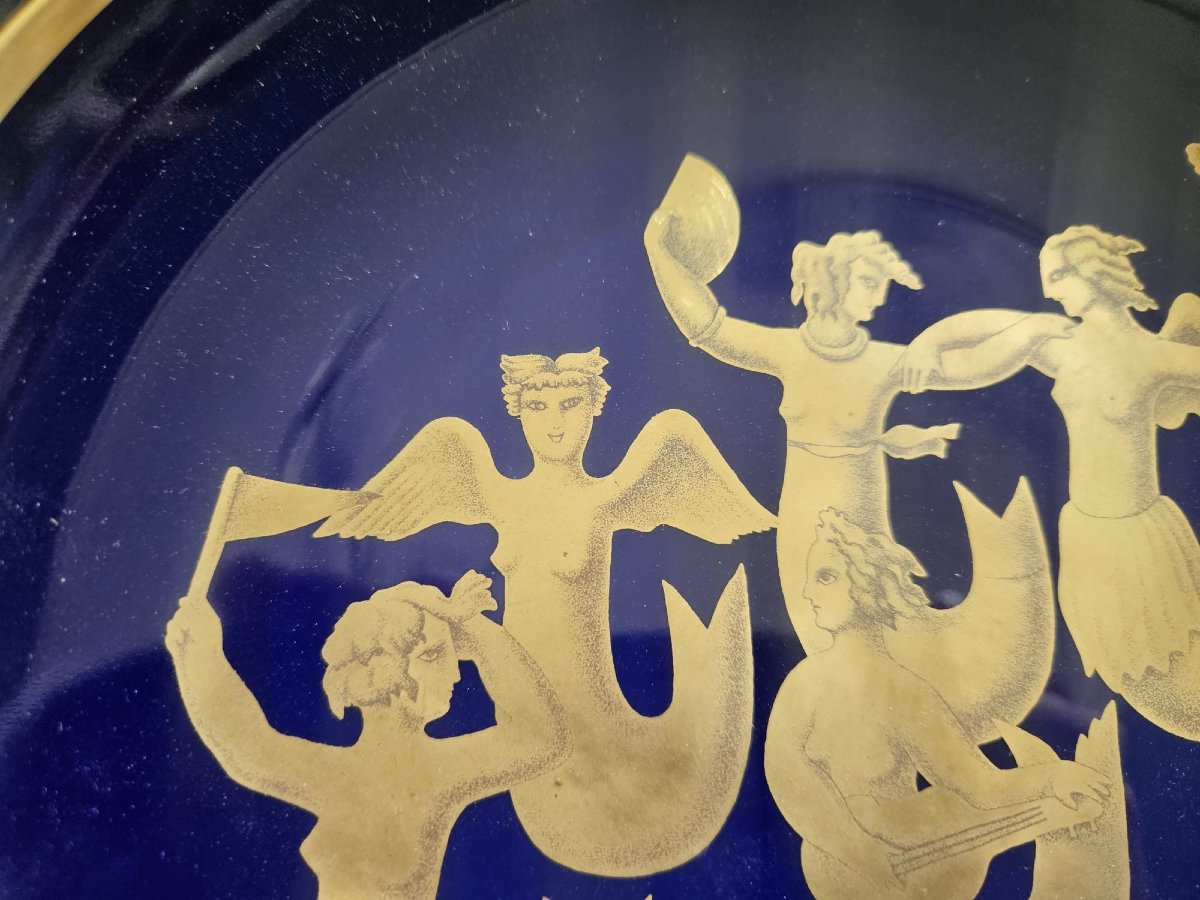 Serie di 4 piatti Richard Ginori – Collezione Gio Ponti “Migrazione delle Sirene"-photo-4