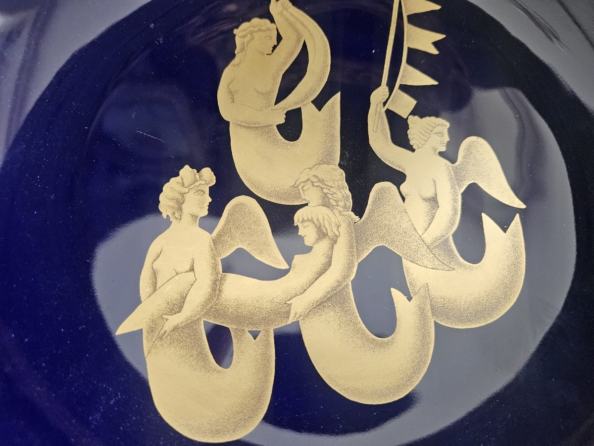 Serie di 4 piatti Richard Ginori – Collezione Gio Ponti “Migrazione delle Sirene"-photo-5