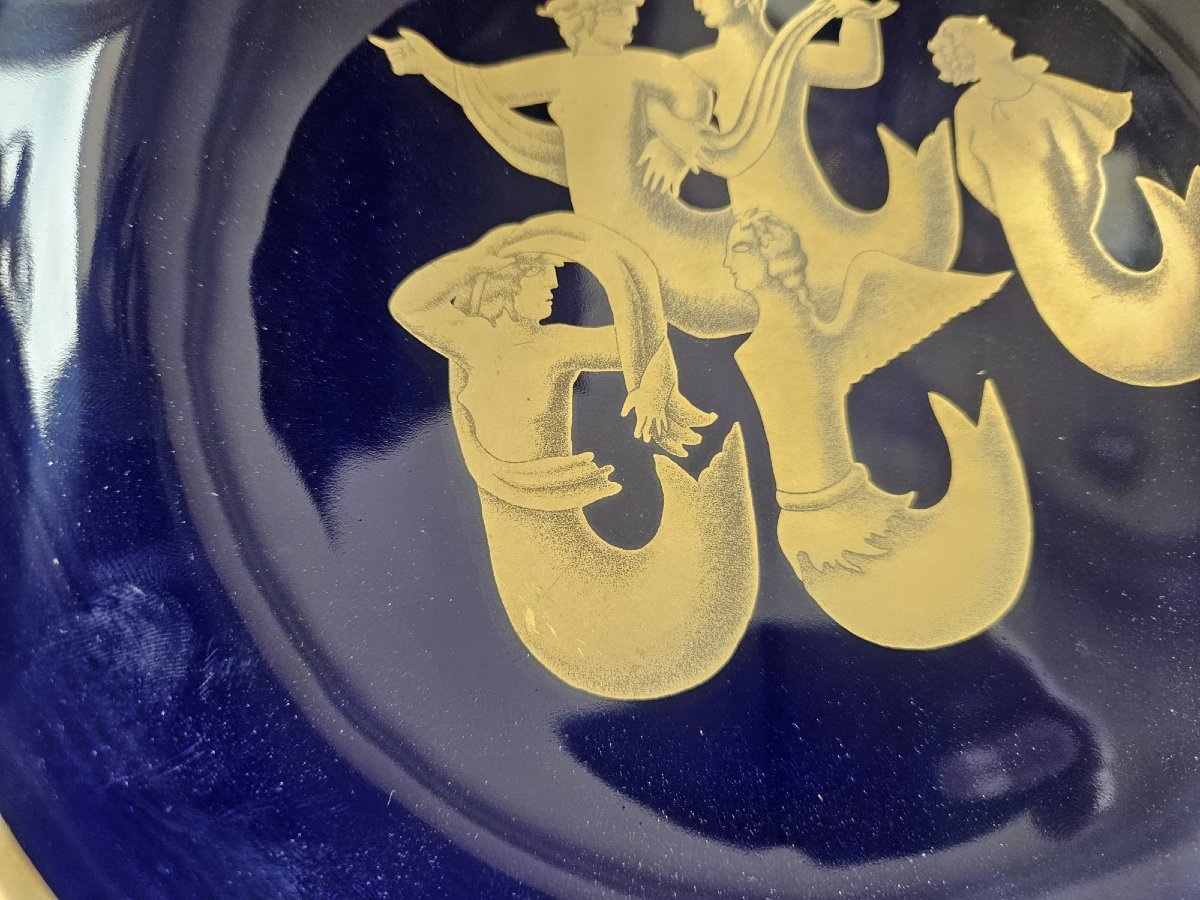 Serie di 4 piatti Richard Ginori – Collezione Gio Ponti “Migrazione delle Sirene"-photo-6