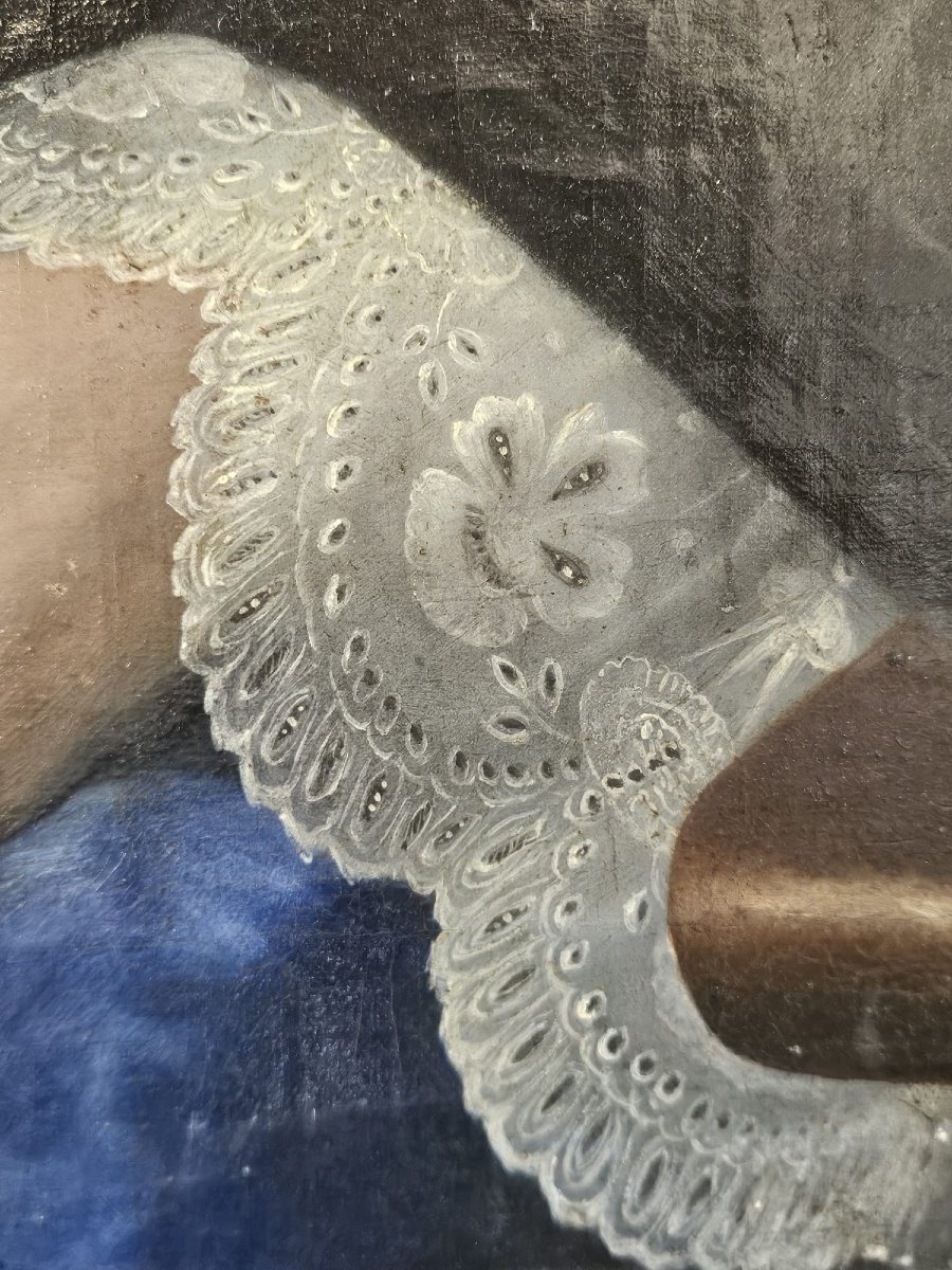 Ritratto di gentildonna con libro – Scuola del XIX secolo-photo-2