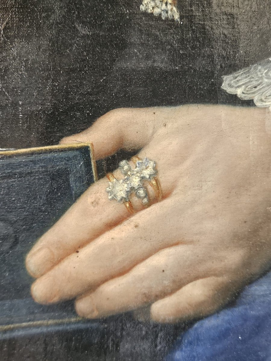 Ritratto di gentildonna con libro – Scuola del XIX secolo-photo-7