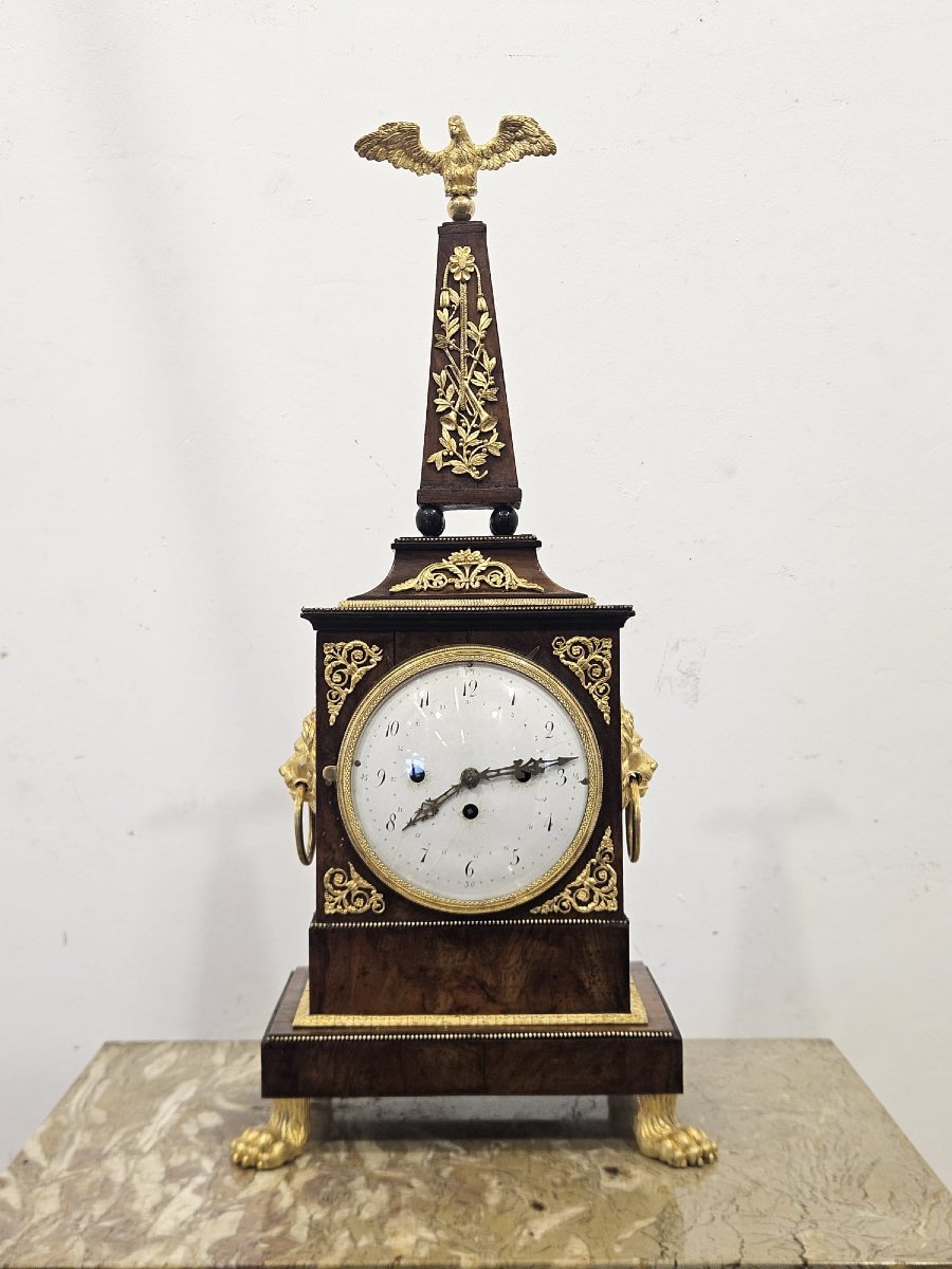 Orologio da tavolo neoclassico austriaco, primi anni del XIX secolo-photo-2