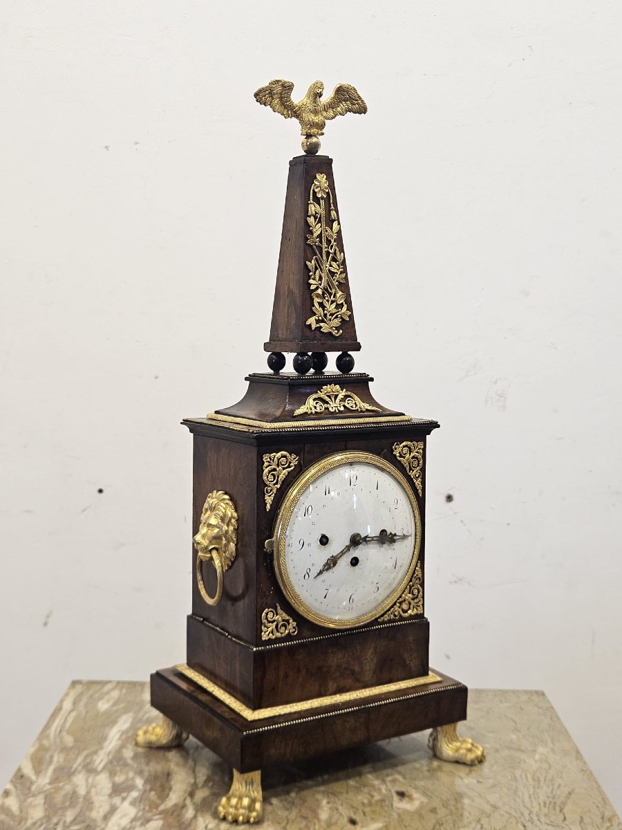 Orologio da tavolo neoclassico austriaco, primi anni del XIX secolo-photo-7