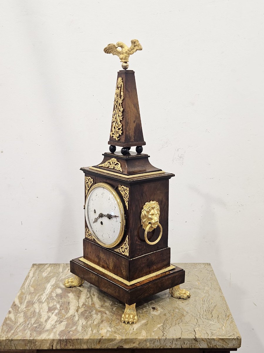 Orologio da tavolo neoclassico austriaco, primi anni del XIX secolo-photo-8
