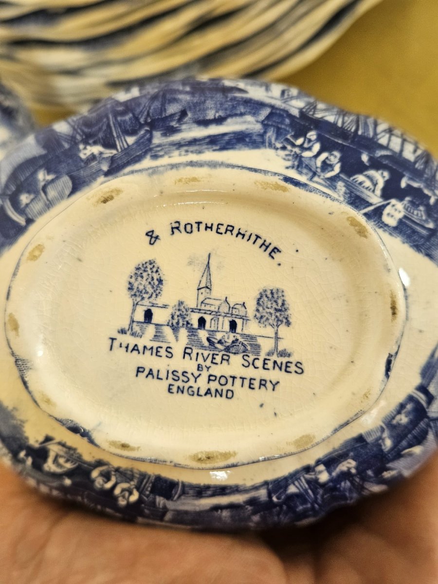 Servizio da tavola “Thames River Scenes ” – Palissy Pottery England-photo-3