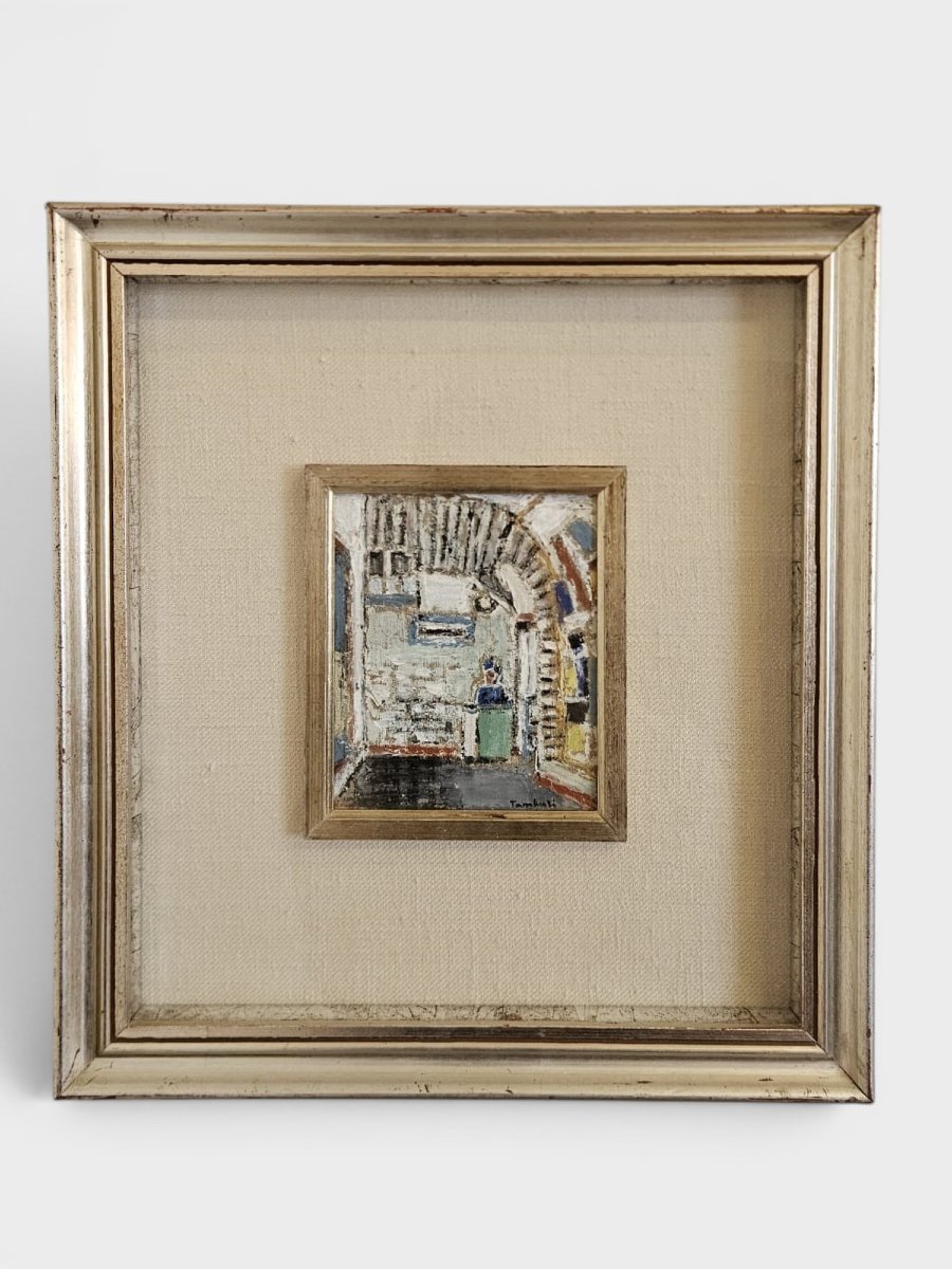 Orfeo Tamburi (1910-1994) – Interno con figura 1982