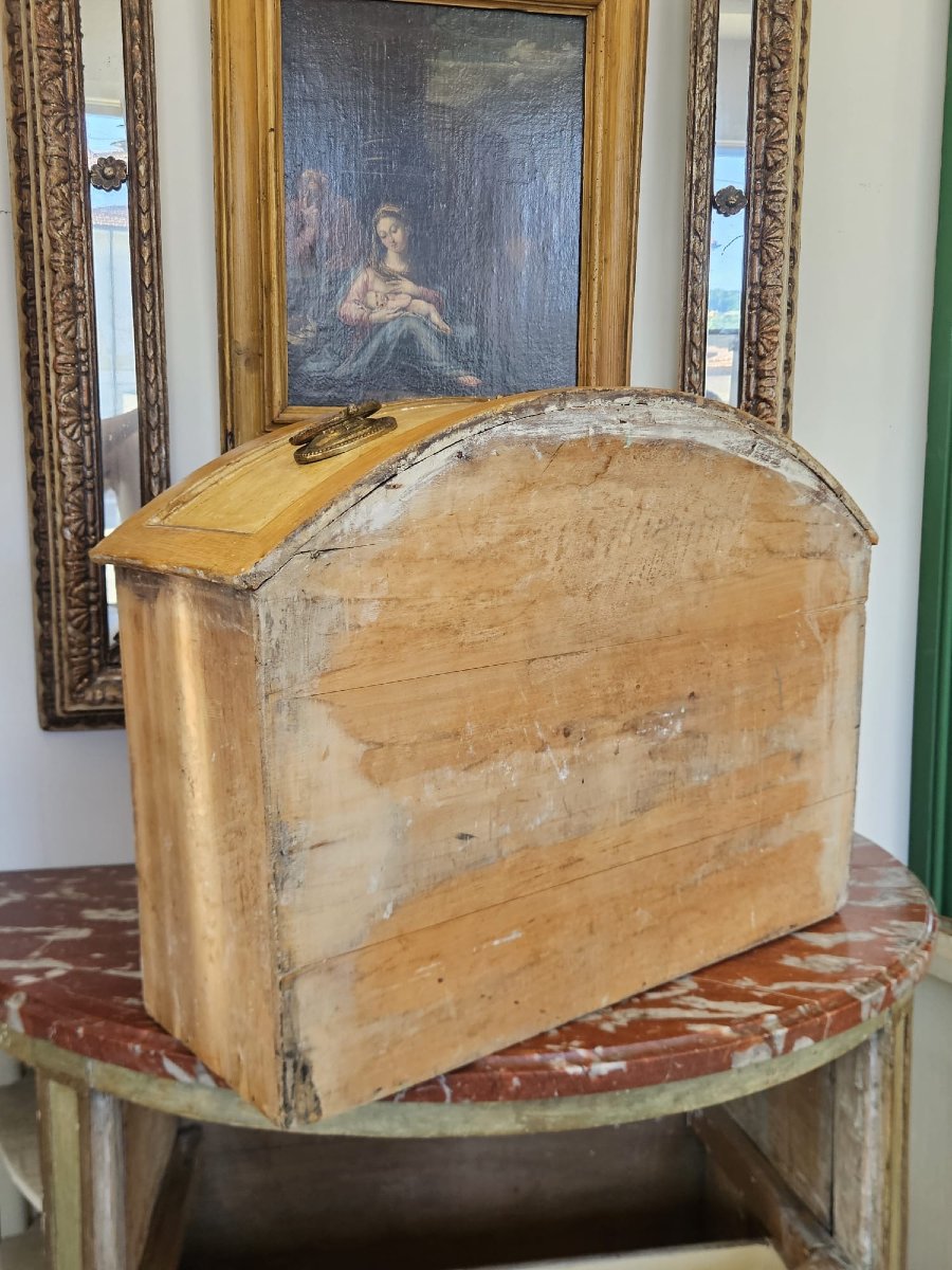 Comò a mezzaluna Luigi XVI – Fine XVIII secolo-photo-4