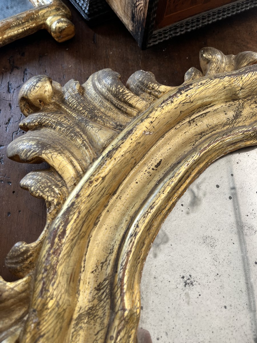 Trittico di specchiere dorate a mecca – Fine XVIII secolo-photo-4