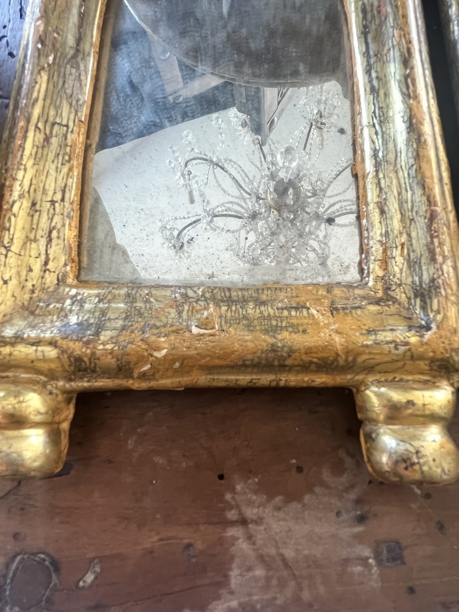 Trittico di specchiere dorate a mecca – Fine XVIII secolo-photo-3