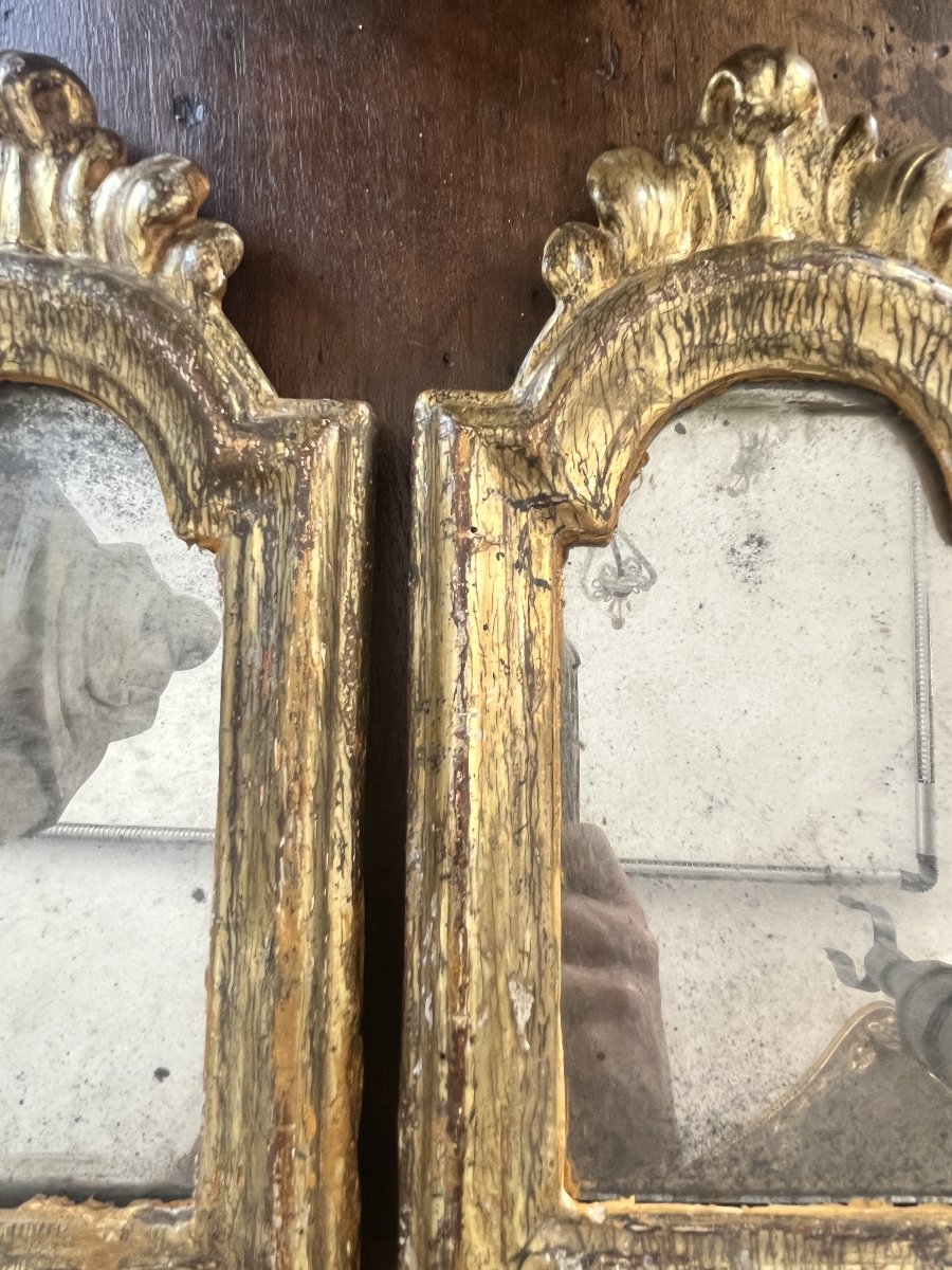 Trittico di specchiere dorate a mecca – Fine XVIII secolo-photo-4