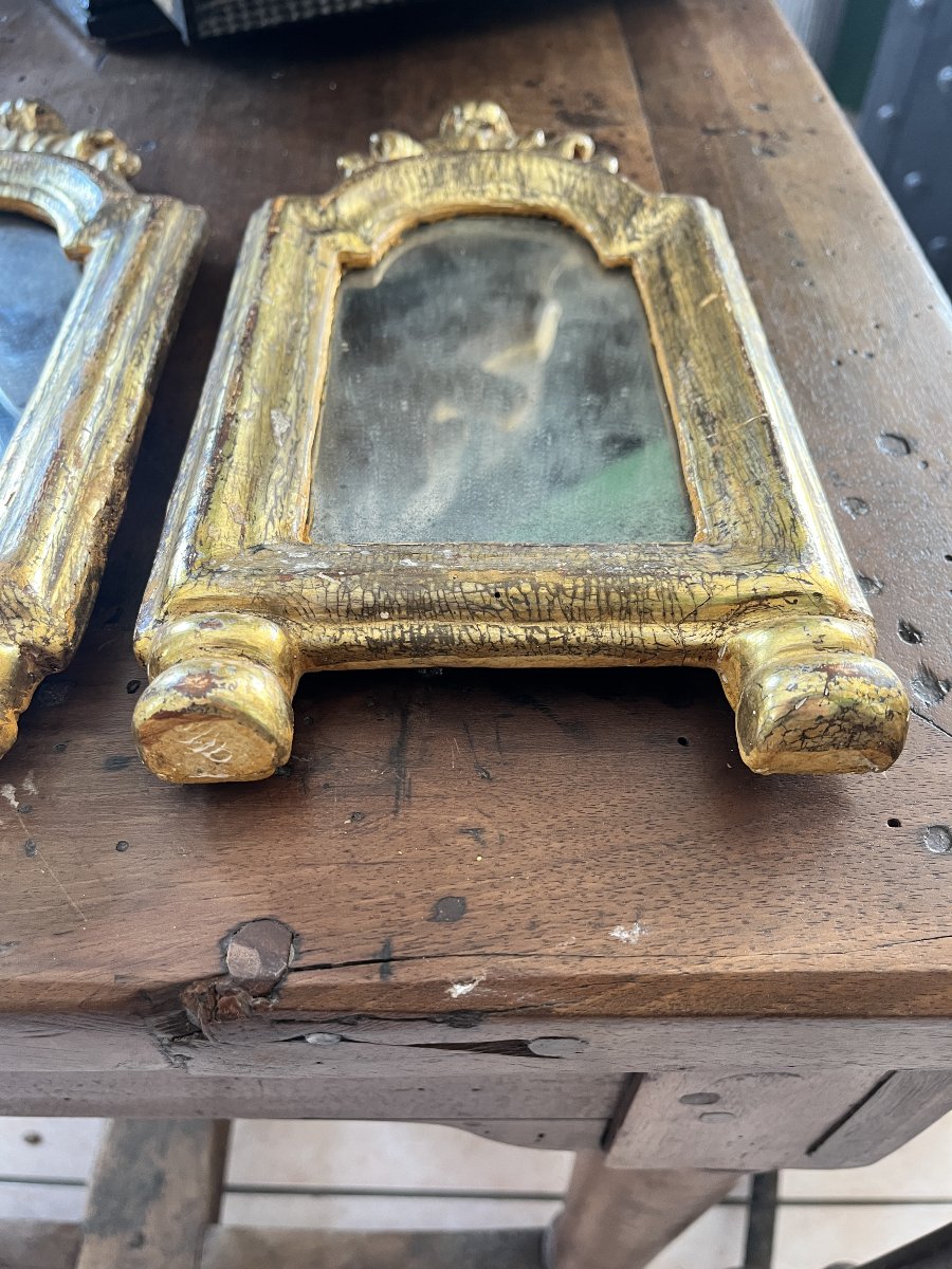 Trittico di specchiere dorate a mecca – Fine XVIII secolo-photo-5