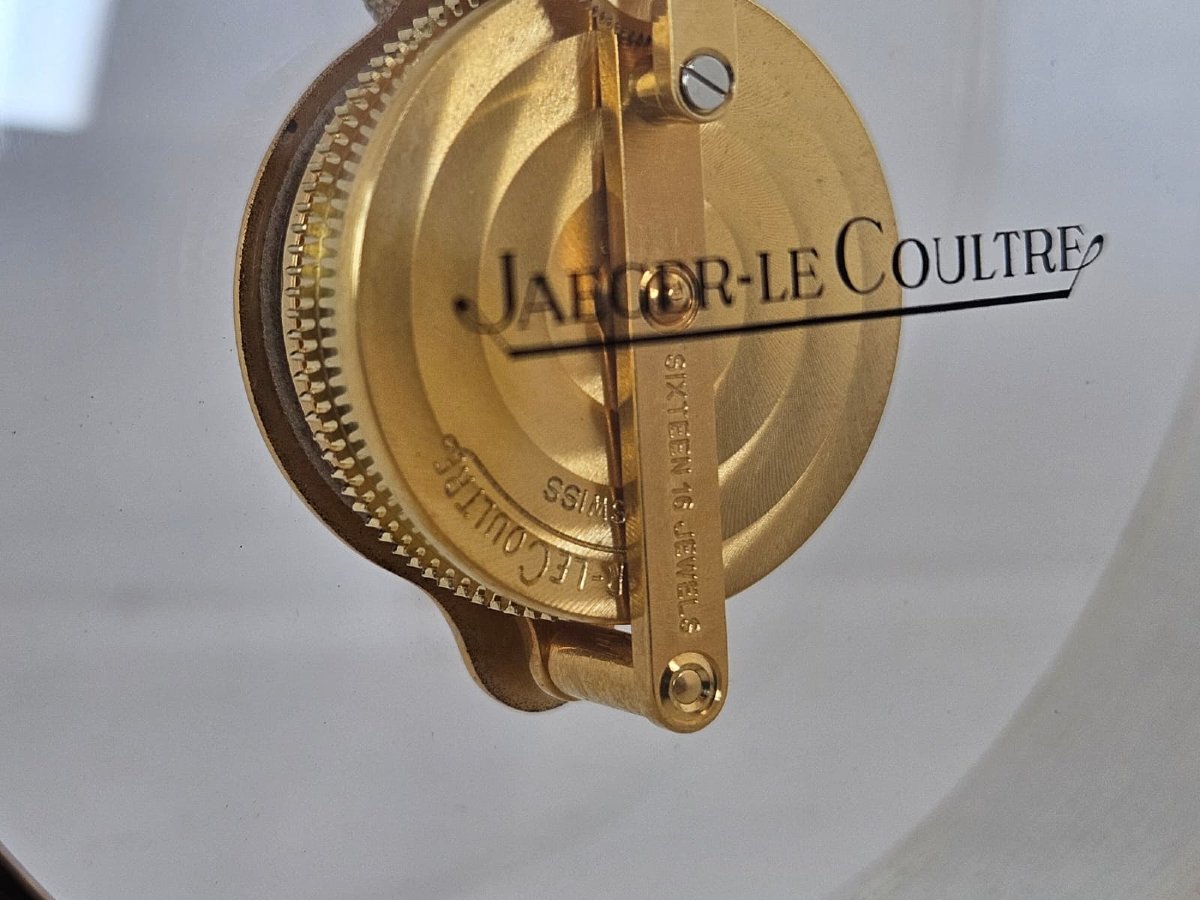 Orologio da tavolo Jaeger-LeCoultre a movimento meccanico a vista – XX secolo-photo-2