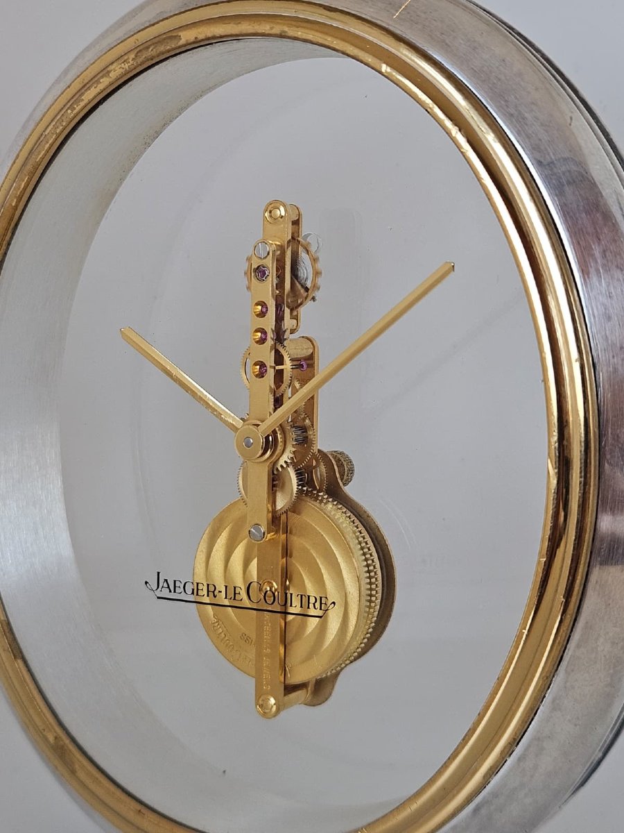 Orologio da tavolo Jaeger-LeCoultre a movimento meccanico a vista – XX secolo-photo-1