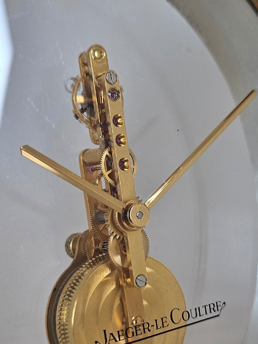 Orologio da tavolo Jaeger-LeCoultre a movimento meccanico a vista – XX secolo-photo-5