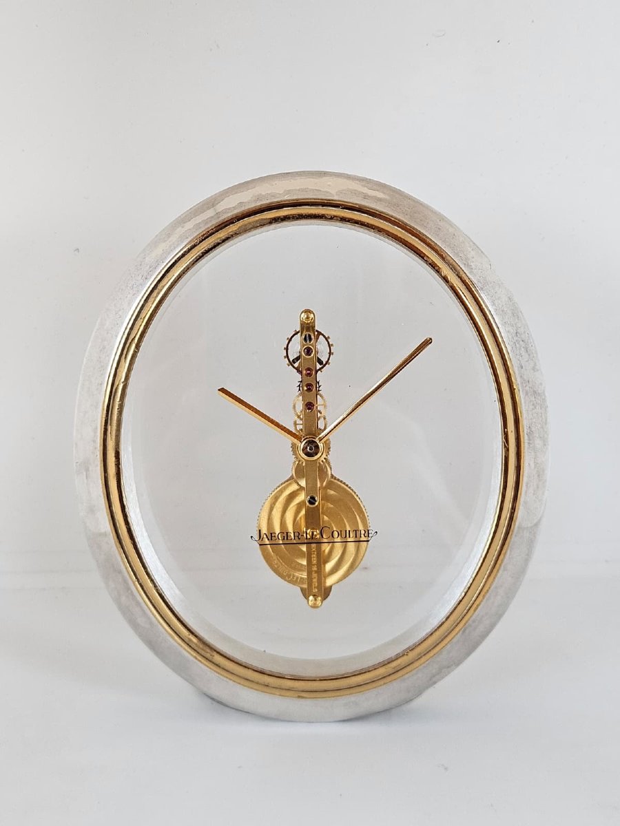 Orologio da tavolo Jaeger-LeCoultre a movimento meccanico a vista – XX secolo-photo-6