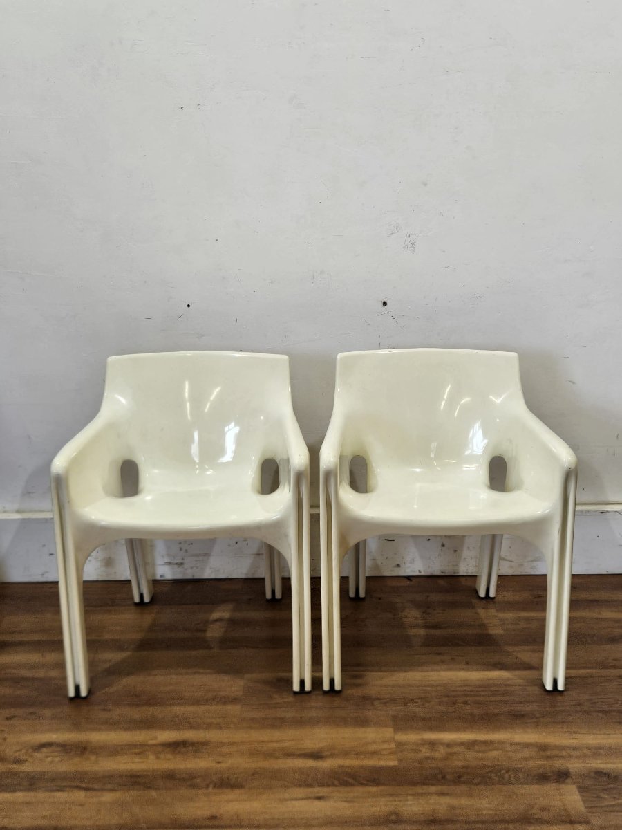 Coppia di sedie "Gaudì" di Vico Magistretti per Artemide – Anni '70-photo-4