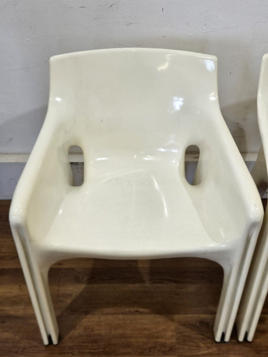 Coppia di sedie "Gaudì" di Vico Magistretti per Artemide – Anni '70-photo-2