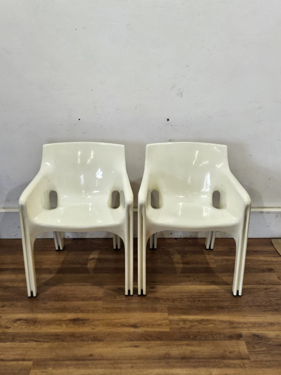 Coppia di sedie "Gaudì" di Vico Magistretti per Artemide – Anni '70-photo-7
