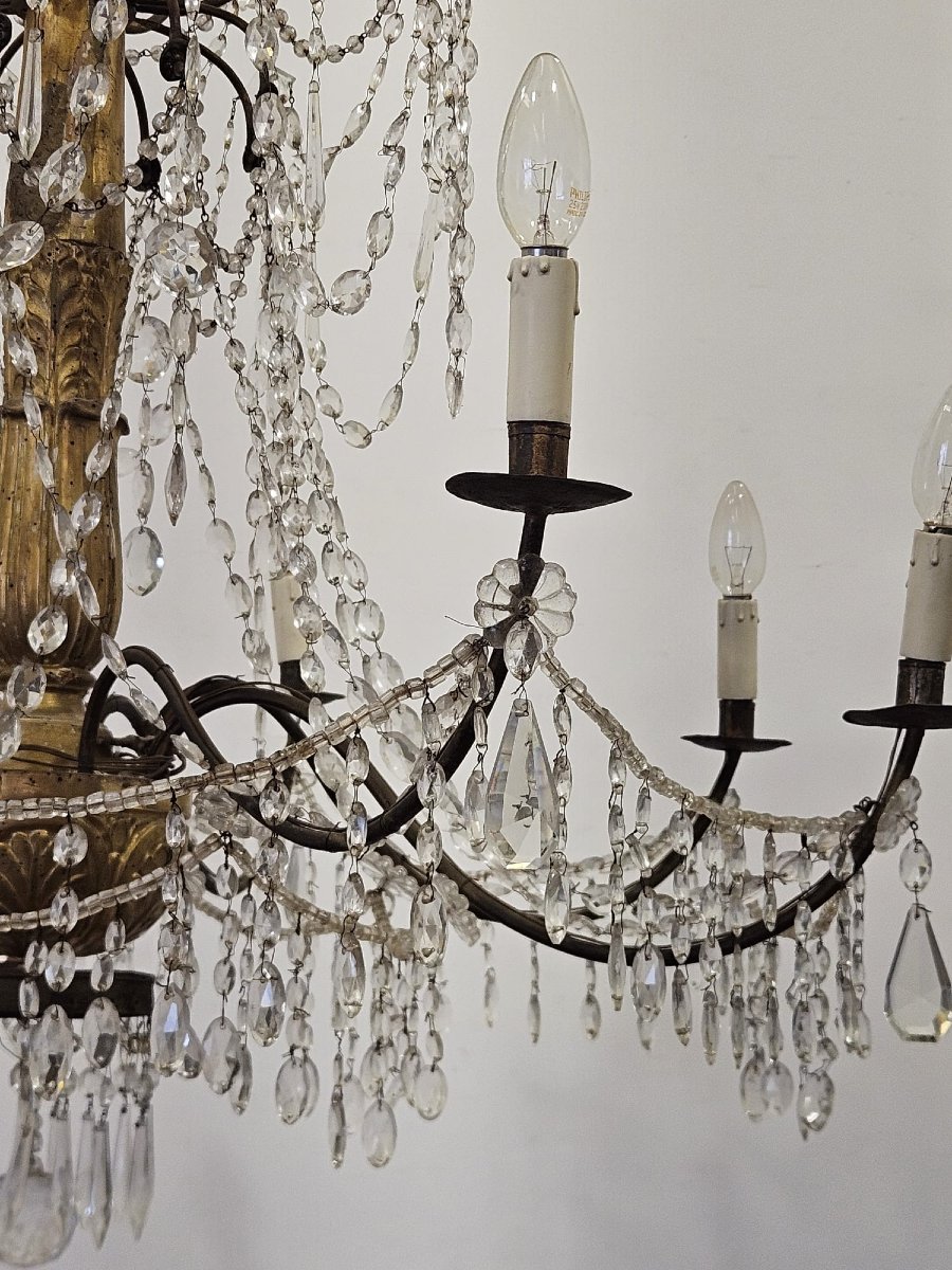 Lampadario di origine Genovese. - Fine XVIII Sec.-photo-5