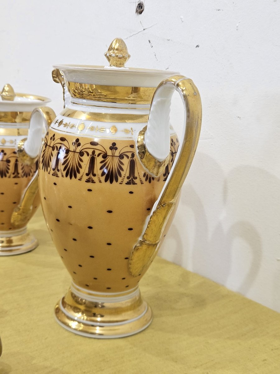Servizio da caffè in porcellana Impero – XIX secolo-photo-5